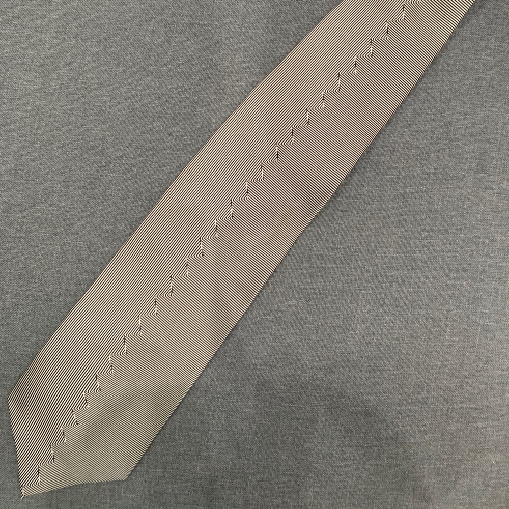 Boutique Asymmetrical Pinstripe Tie